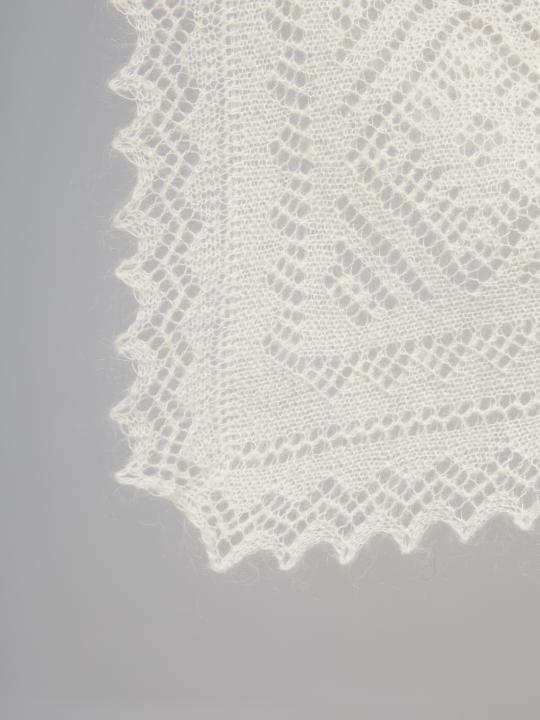 White Warm Down Shawl