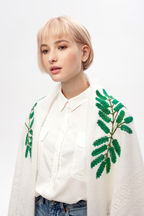 Rowan Embroidered Down Shawl