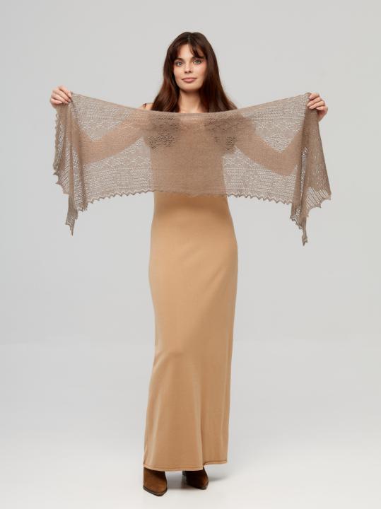 Gray Down Shawl