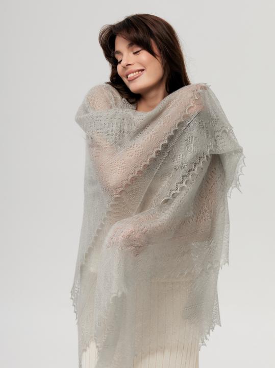Gray Down Shawl