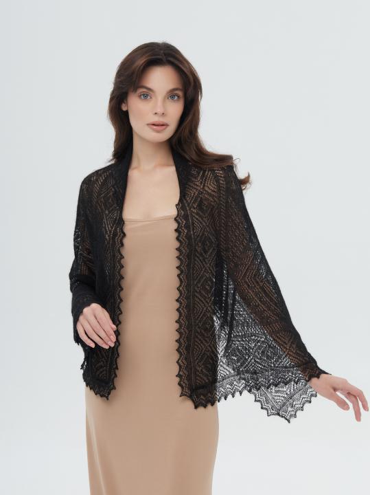 Black Lace Down Stole