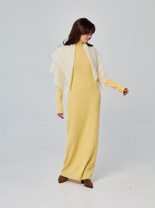 Ecru Down Shawl