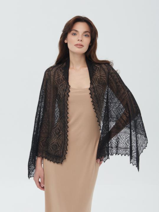 Black Lace Down Stole