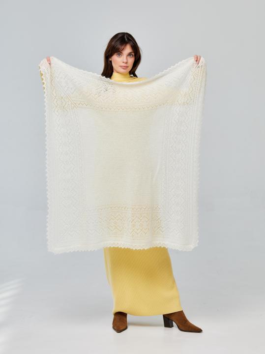 Ecru Down Shawl