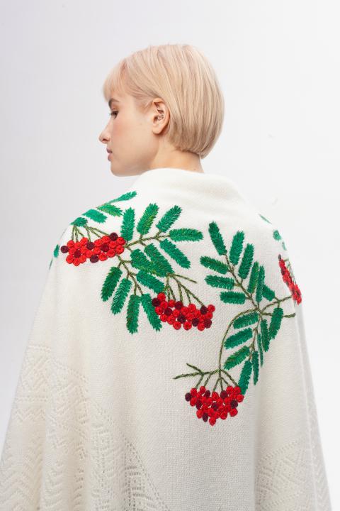 Rowan Embroidered Down Shawl