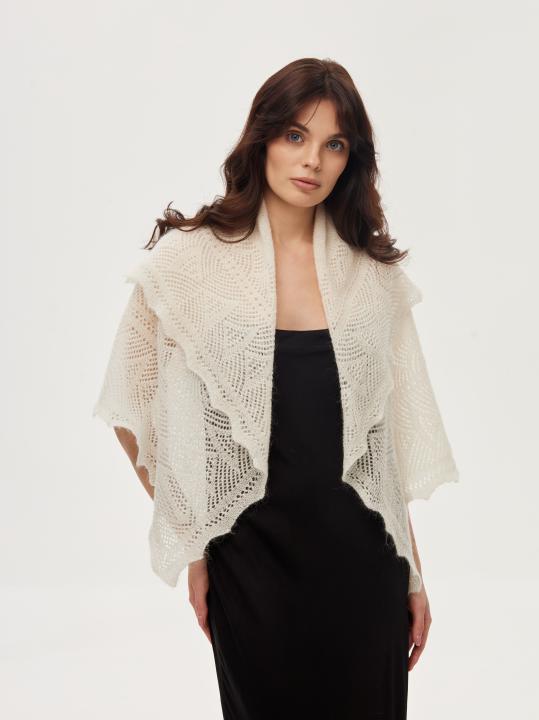 Warm Ecru Down Shawl