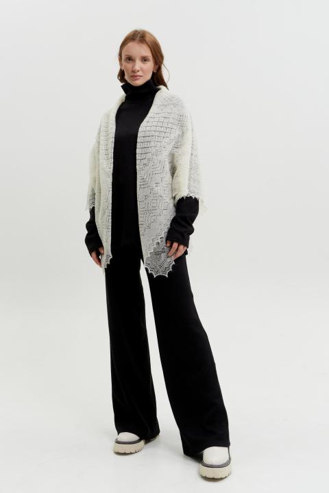 Ecru Lace Down Shawl