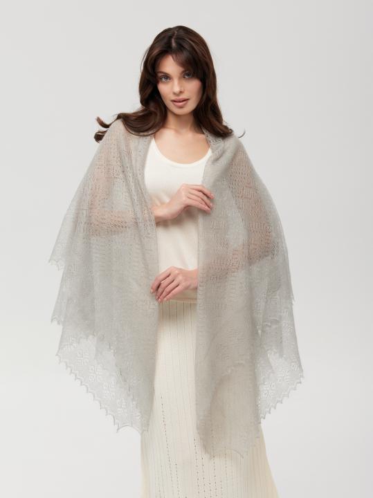 Gray Down Shawl