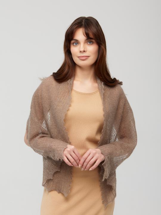 Gray Down Shawl