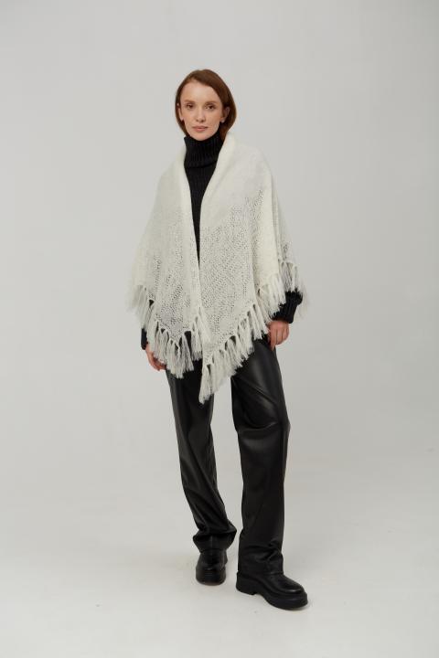 White Down Shawl
