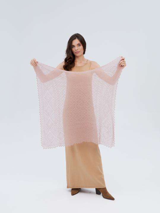 Magnolia Lace Down Shawl (80 × 80 cm)