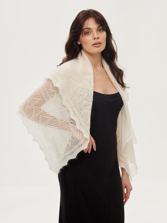 Warm Ecru Down Shawl