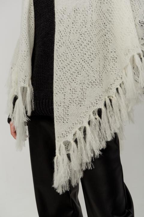 White Down Shawl