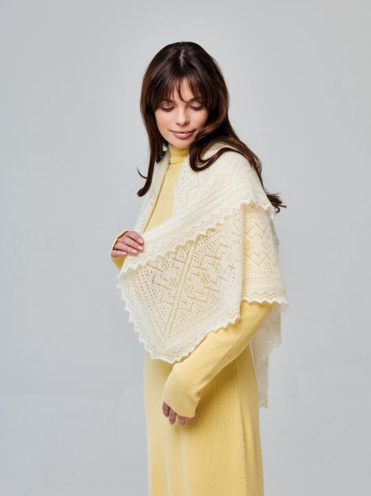Ecru Down Shawl