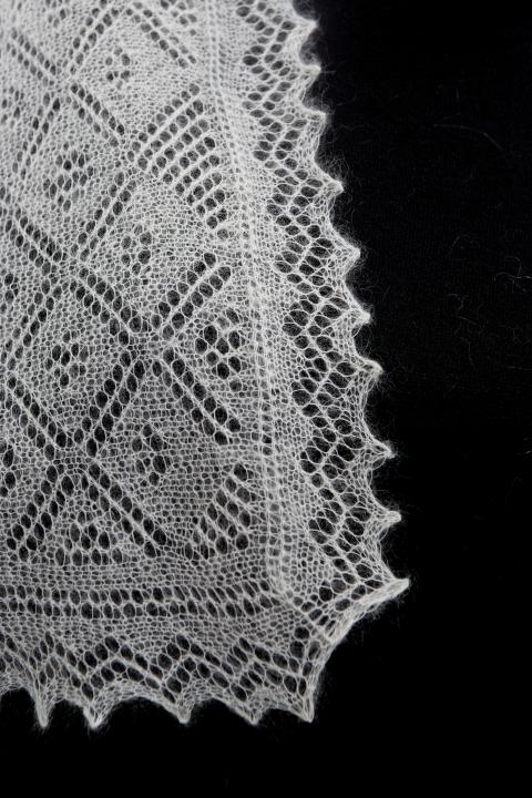 Ecru Lace Down Shawl