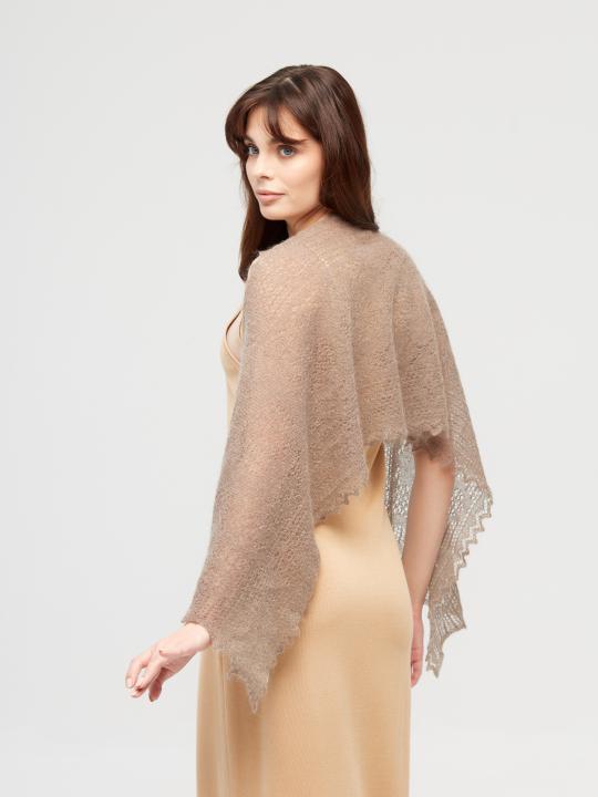 Gray Down Shawl