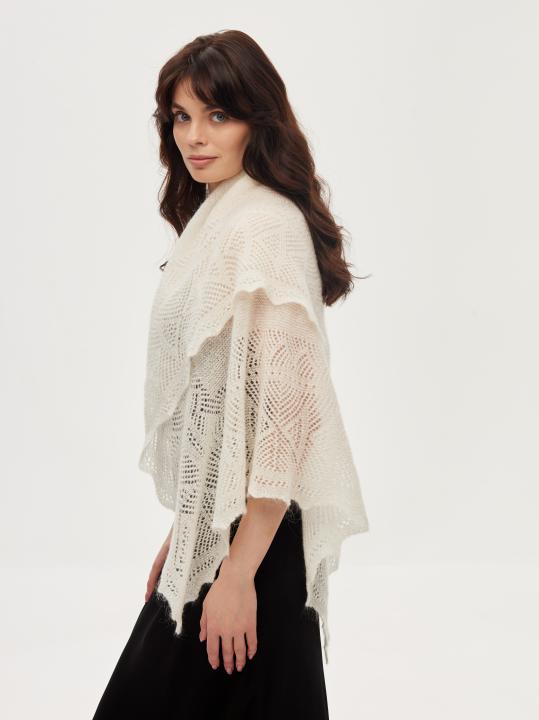Warm Ecru Down Shawl