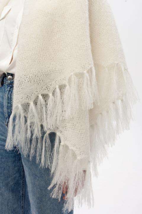 Ecru Down Shawl