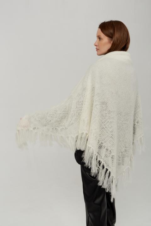 White Down Shawl