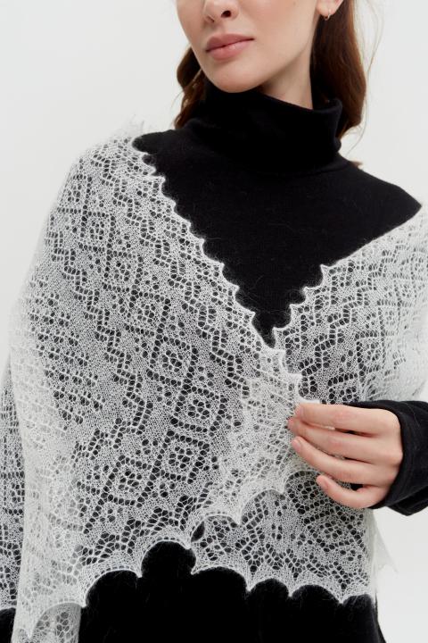 White Down Stole