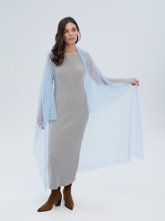 Sky Blue Lace Down Shawl