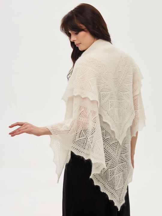Warm Ecru Down Shawl