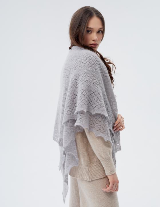 Gray Warm Down Shawl