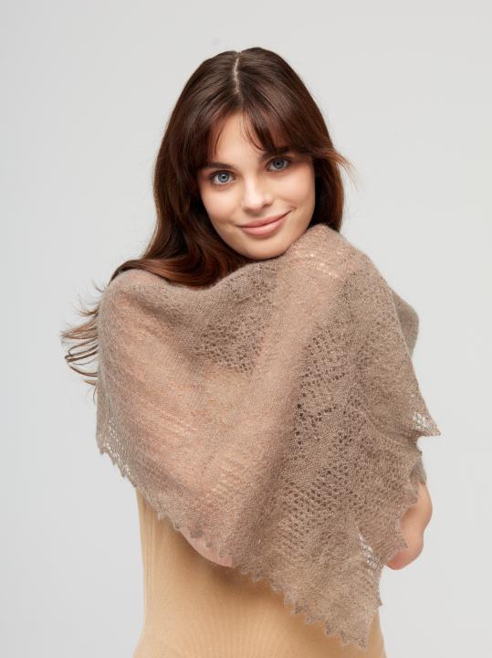 Gray Down Shawl