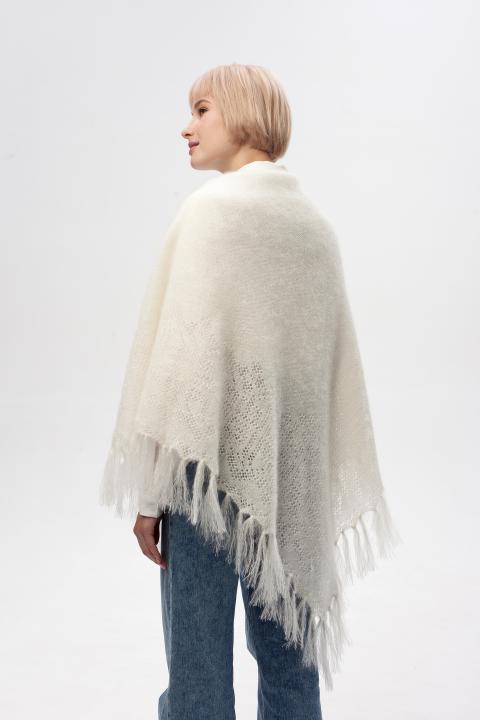 Ecru Down Shawl