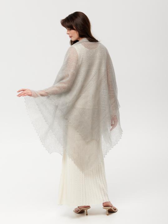 Gray Down Shawl