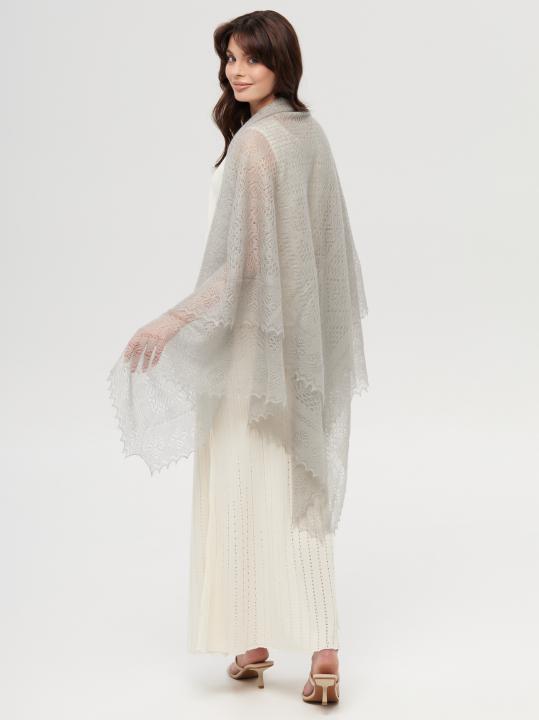 Gray Down Shawl