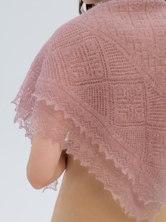 Magnolia Lace Down Shawl (80 × 80 cm)
