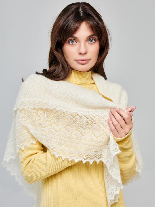 Ecru Down Shawl