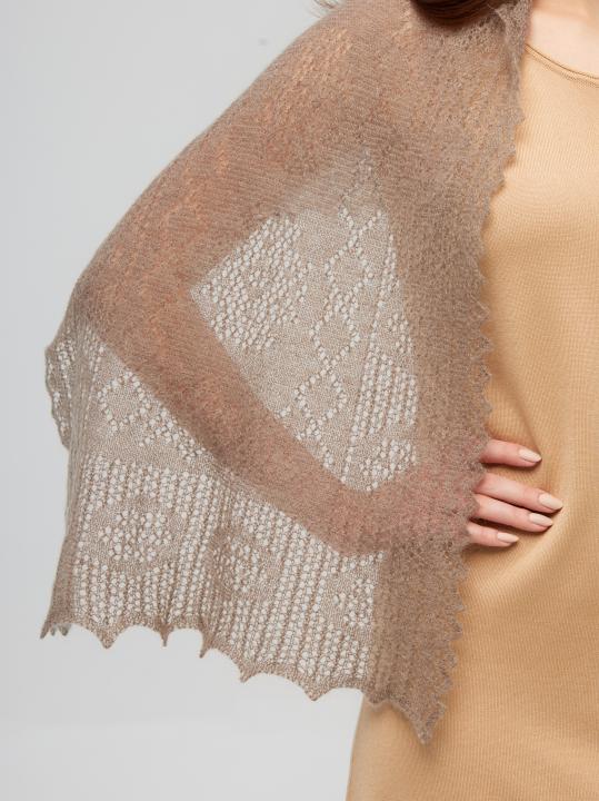 Gray Down Shawl