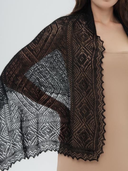 Black Lace Down Stole