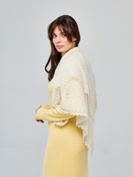 Ecru Down Shawl