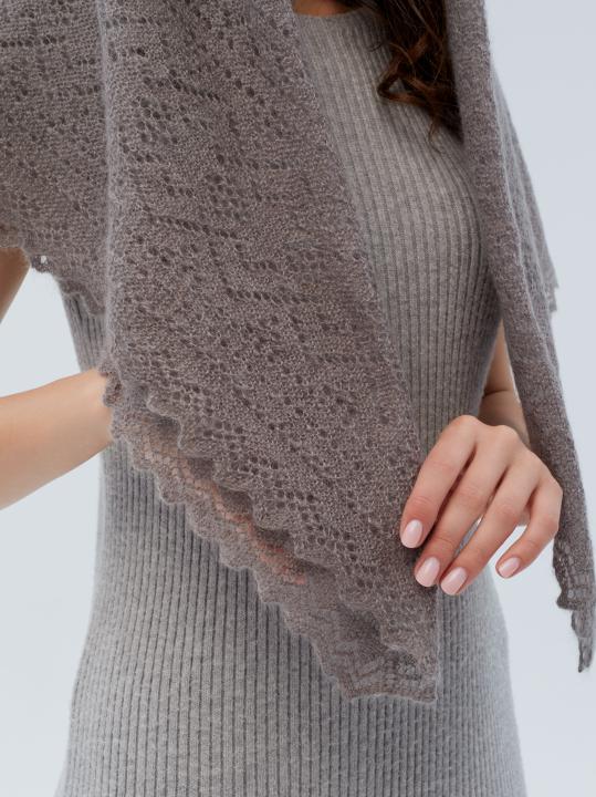 Gray Down Shawl