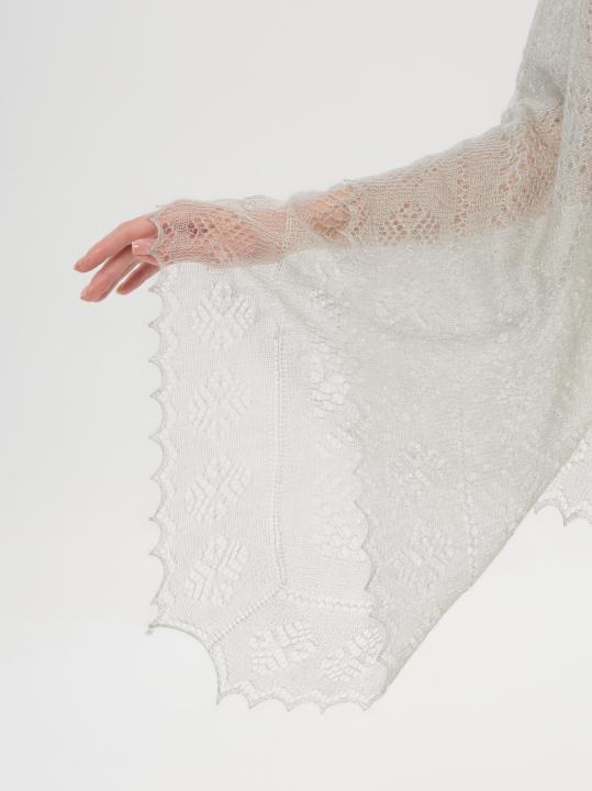 Gray Down Shawl
