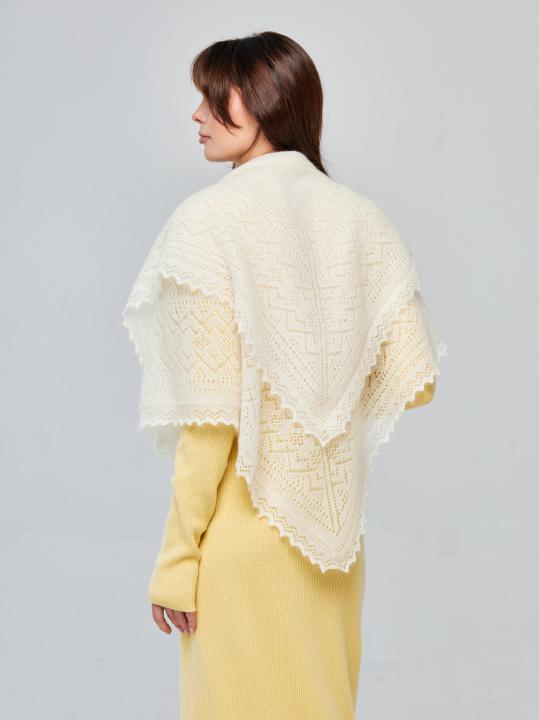 Ecru Down Shawl