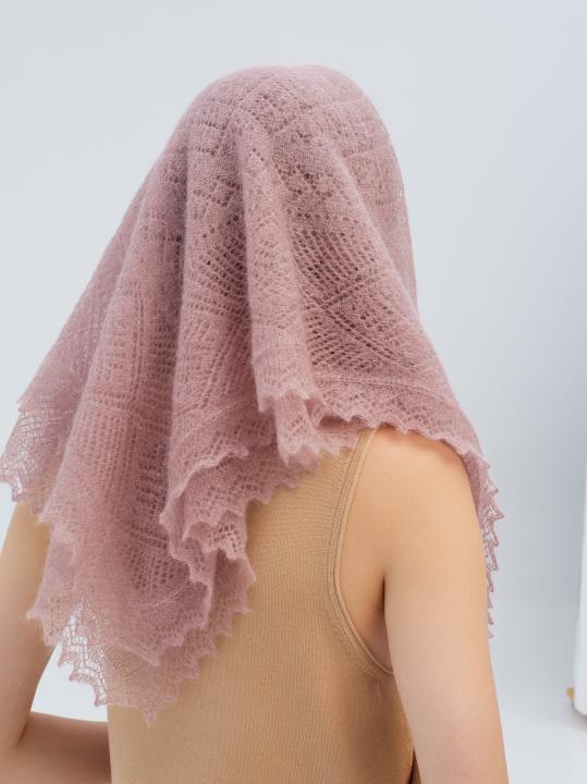 Magnolia Lace Down Shawl (80 × 80 cm)