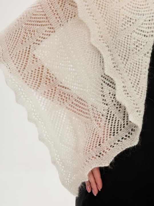 Warm Ecru Down Shawl