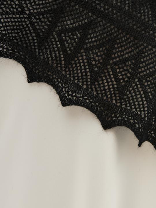 Black Warm Down Shawl