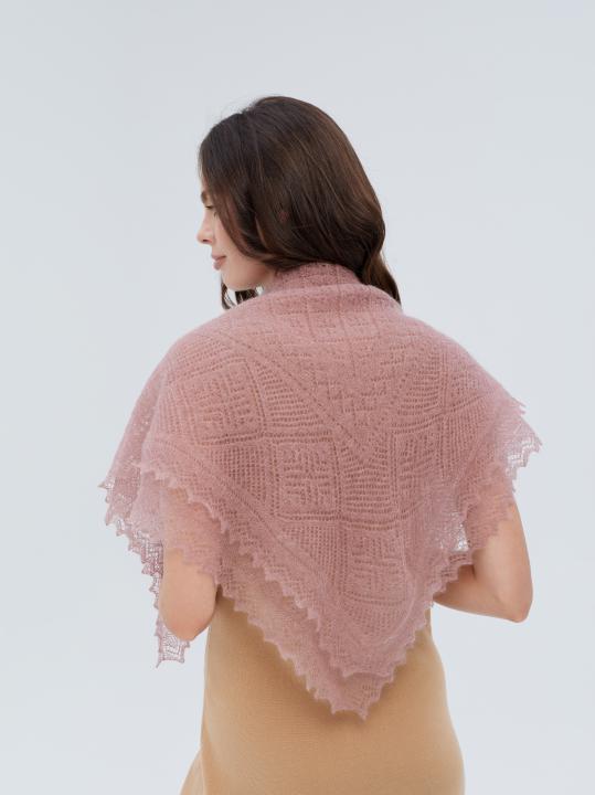 Magnolia Lace Down Shawl (80 × 80 cm)
