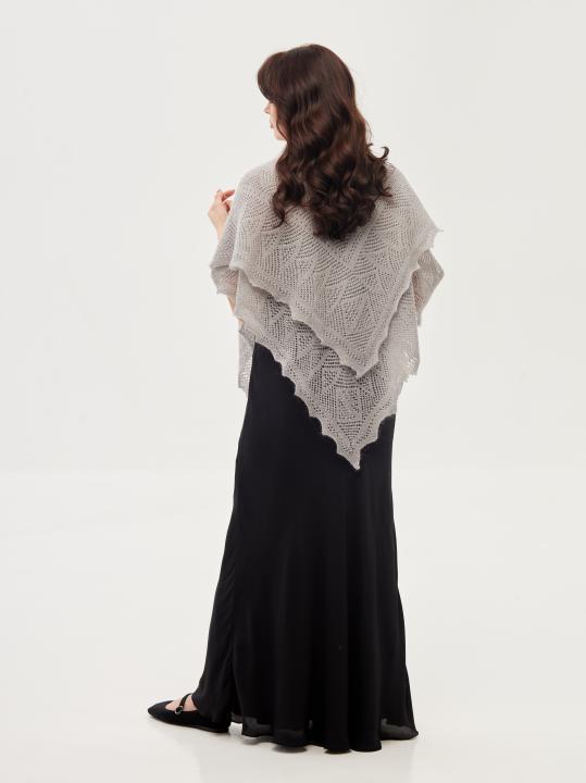 Gray Down Shawl