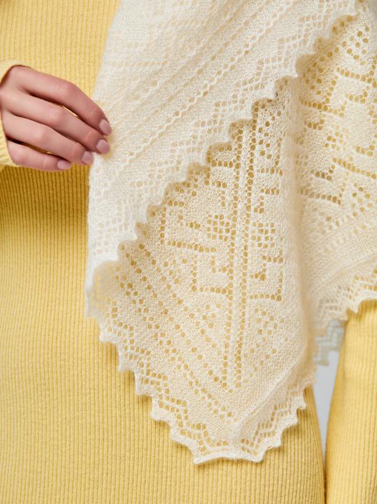 Ecru Down Shawl
