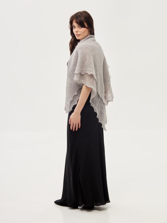Gray Down Shawl