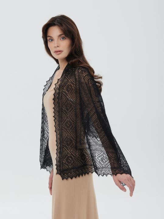 Black Lace Down Stole
