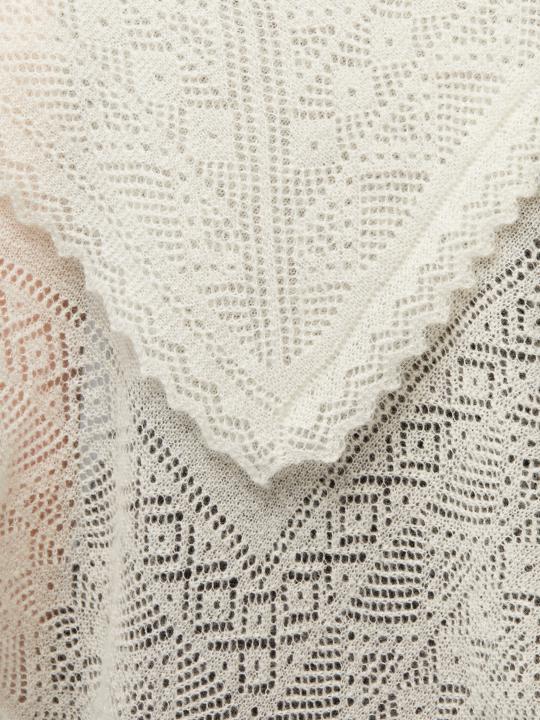 White Warm Down Shawl (100 × 100 cm)