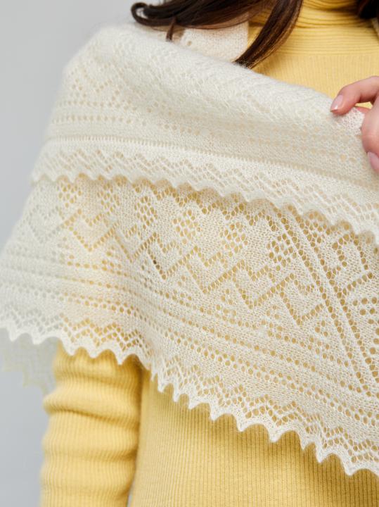 Ecru Down Shawl